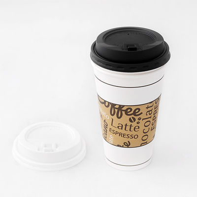 Disposable Leakproof Plastic Coffee Lid PP PS PLA Strawless Iced Coffee Cup