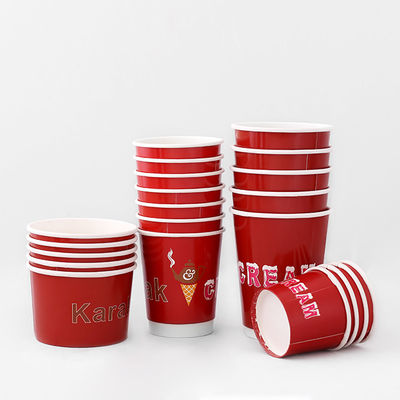 363ml Personalised Ice Cream Bowl Eco Disposable Dessert Yogurt Bowl
